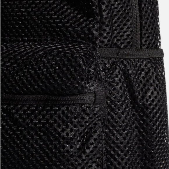 NEW Adidas Hermosa II Mesh Backpack Black See Through NWT MSRP - Picture 5 of 6